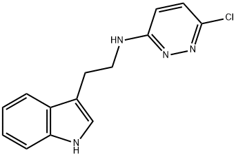 6-CHLORO-N-[2-(1H-INDOL-3-YL)ETHYL]-3-PYRIDAZINAMINE 结构式