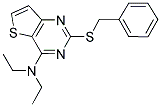 2-(BENZYLSULFANYL)-N,N-DIETHYLTHIENO[3,2-D]PYRIMIDIN-4-AMINE 结构式