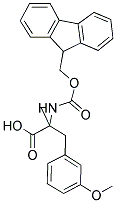FMOC-ALPHA-METHYL-3-METHOXY-DL-PHENYLALANINE 结构式