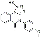 1-MERCAPTO-4-(4-METHOXYPHENYL)[1,2,4]TRIAZOLO[4,3-A]QUINAZOLIN-5(4H)-ONE 结构式