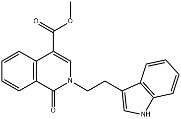 Methyl 2-[2-(1H-indol-3-yl)ethyl]-1-oxo-1,2-dihydro-4-isoquinolinecarboxylate 结构式