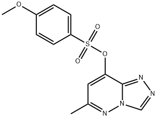 6-Methyl[1,2,4]triazolo[4,3-b]pyridazin-8-yl 4-methoxybenzenesulfonate 结构式