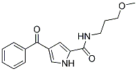 4-Benzoyl-N-(3-methoxypropyl)-1H-pyrrole-2-carboxamide 结构式