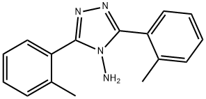 3,5-BIS(2-METHYLPHENYL)-4H-1,2,4-TRIAZOL-4-AMINE 结构式