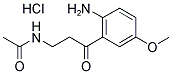 N-G-ACETYL-5-METHOXYKYNURENAMINE, HYDROCHLORIDE 结构式