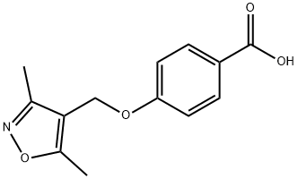 4-[(3,5-二甲基异恶唑-4-基)甲氧基]苯甲酸 结构式