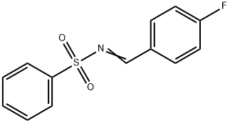 N-(4-FLUORO-BENZYLIDENE)-BENZENESULFONAMIDE 结构式