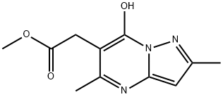 METHYL 2-(7-HYDROXY-2,5-DIMETHYLPYRAZOLO[1,5-A]PYRIMIDIN-6-YL)ACETATE 结构式