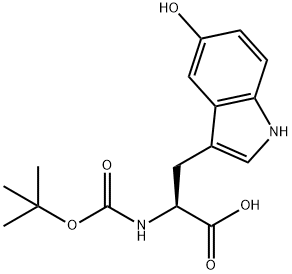 BOC-5-羟基-DL-色氨酸 结构式