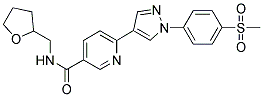 6-[1-(4-(METHYLSULPHONYL)PHENYL)-1H-PYRAZOL-4-YL]-N-(TETRAHYDROFURFURYL)PYRIDINE-3-CARBOXAMIDE 结构式