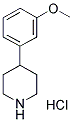 4-(3-甲氧基苯基)哌啶盐酸盐 结构式