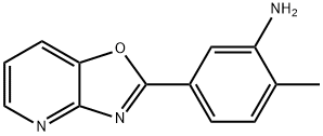 2-METHYL-5-OXAZOLO[4,5-B]PYRIDIN-2-YL-PHENYLAMINE 结构式