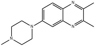 2,3-DIMETHYL-6-(4-METHYLPIPERAZINO)QUINOXALINE 结构式