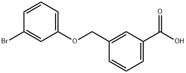 3-((3-溴苯氧基)甲基)苯甲酸 结构式