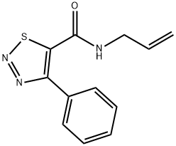 N-ALLYL-4-PHENYL-1,2,3-THIADIAZOLE-5-CARBOXAMIDE 结构式