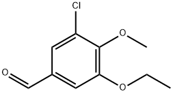 3-氯-5-乙氧基-4-甲氧基苯甲醛 结构式