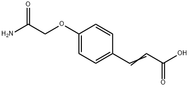 (2E)-3-[4-(2-氨基-2-氧代乙氧基)苯基]丙烯酸 结构式