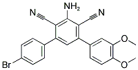 5'-AMINO-4''-BROMO-3,4-DIMETHOXY-[1,1':3',1'']TERPHENYL-4',6'-DICARBONITRILE 结构式