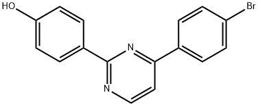 4-[4-(4-Bromophenyl)-2-pyrimidinyl]benzenol 结构式