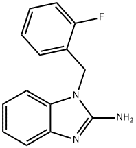 1-(2-Fluoro-benzyl)-1H-benzoimidazol-2-ylamine 结构式