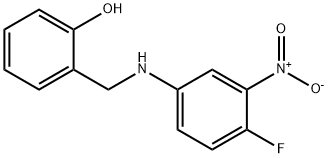 2-[(4-FLUORO-3-NITROANILINO)METHYL]BENZENOL 结构式