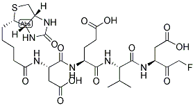 BIOTIN-ASP(OME)-GLU(OME)-VAL-ASP(OME)-FLUOROMETHYLKETONE 结构式