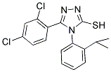 5-(2,4-DICHLORO-PHENYL)-4-(2-ISOPROPYL-PHENYL)-4H-[1,2,4]TRIAZOLE-3-THIOL 结构式