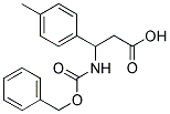 3-(((苄氧基)羰基)氨基)-3-(对甲苯基)丙酸 结构式