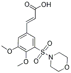 3-[3,4-DIMETHOXY-5-(MORPHOLINE-4-SULFONYL)-PHENYL]-ACRYLIC ACID 结构式