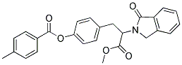 4-[3-METHOXY-3-OXO-2-(1-OXO-1,3-DIHYDRO-2H-ISOINDOL-2-YL)PROPYL]PHENYL 4-METHYLBENZENECARBOXYLATE 结构式
