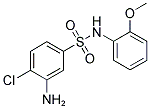 3-AMINO-4-CHLORO-N-(2-METHOXY-PHENYL)-BENZENESULFONAMIDE 结构式