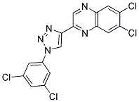 6,7-DICHLORO-2-[1-(3,5-DICHLOROPHENYL)-1H-1,2,3-TRIAZOL-4-YL]QUINOXALINE 结构式