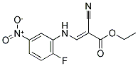 ETHYL (E)-2-CYANO-3-(2-FLUORO-5-NITROANILINO)PROP-2-ENOATE 结构式