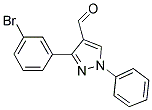 3-(3-BROMO-PHENYL)-1-PHENYL-1H-PYRAZOLE-4-CARBALDEHYDE 结构式