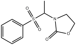 3-[1-(PHENYLSULFONYL)ETHYL]-1,3-OXAZOLAN-2-ONE 结构式
