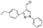 3-(4-ETHYLPHENYL)-1-PHENYL-1H-PYRAZOLE-4-CARBALDEHYDE 结构式