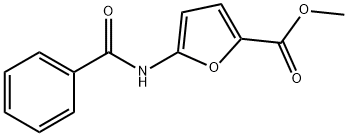 5-BENZOYLAMINO-FURAN-2-CARBOXYLIC ACID METHYL ESTER 结构式