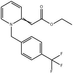 ETHYL 2-[1-[4-(TRIFLUOROMETHYL)BENZYL]-2(1H)-PYRIDINYLIDEN]ACETATE 结构式