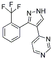 4-[3-(2-(TRIFLUOROMETHYL)PHENYL)-1H-PYRAZOL-4-YL]PYRIMIDINE 结构式