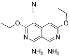 1,8-DIAMINO-3,6-DIETHOXY-2,7-NAPHTHYRIDINE-4-CARBONITRILE 结构式
