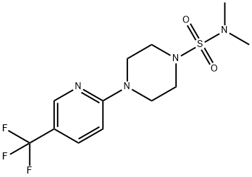 N,N-DIMETHYL-4-[5-(TRIFLUOROMETHYL)-2-PYRIDINYL]TETRAHYDRO-1(2H)-PYRAZINESULFONAMIDE 结构式