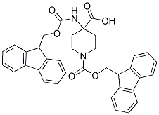 FMOC-PIP(FMOC)-OH 结构式