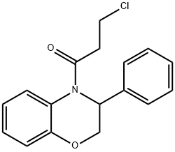 3-CHLORO-1-(3-PHENYL-2,3-DIHYDRO-4H-1,4-BENZOXAZIN-4-YL)-1-PROPANONE 结构式