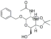 BENZYL 2-ACETAMIDO-2-DEOXY-3,4-O-ISOPROPYLIDENE-D-GALACTOPYRANOSIDE 结构式