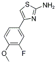 4-(3-FLUORO-4-METHOXY-PHENYL)-THIAZOL-2-YLAMINE 结构式