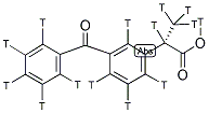 (S)-(+)-酮基布洛芬 结构式