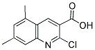 2-CHLORO-5,7-DIMETHYL-QUINOLINE-3-CARBOXYLIC ACID 结构式