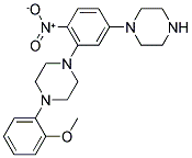 1-(2-METHOXYPHENYL)-4-[2-NITRO-5-(1-PIPERAZINYL)PHENYL]PIPERAZINE 结构式