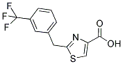 2-[3-(TRIFLUOROMETHYL)BENZYL]-1,3-THIAZOLE-4-CARBOXYLIC ACID 结构式