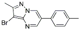 3-BROMO-2-METHYL-6-(4-METHYLPHENYL)PYRAZOLO[1,5-A]PYRIMIDINE 结构式